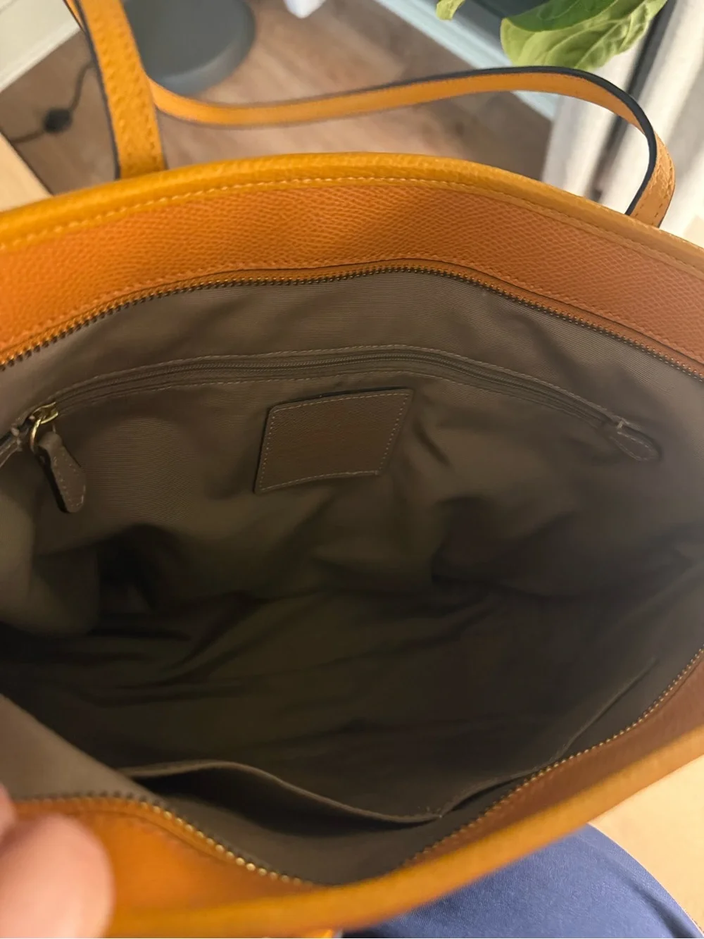 Coach structured tote